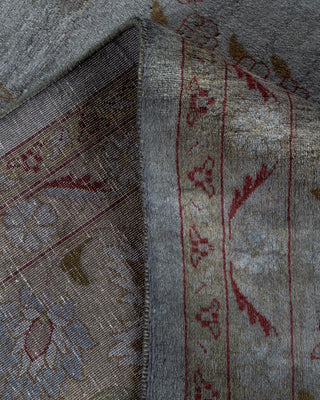 Contemporary Hand-Knotted Overdyed Gray Area Rug 9' 3" x 12' 4"