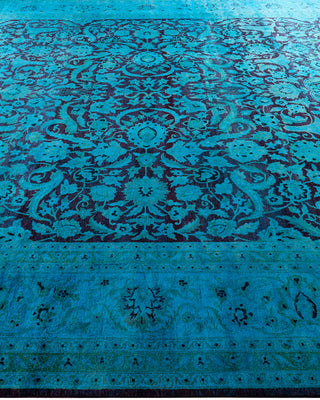 Fine Vibrance, One-of-a-Kind Hand-Knotted Area Rug  - Blue, 9' 1" x 12' 3"
