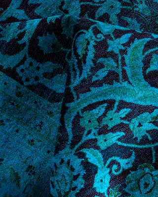 Fine Vibrance, One-of-a-Kind Hand-Knotted Area Rug  - Blue, 9' 1" x 12' 3"