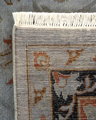 Contemporary Hand-Knotted Overdyed Gray Area Rug 9' 1" x 12' 5"
