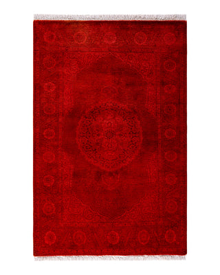 Modern Fine Vibrance Red Area Rug 2' 9" x 4' 2"