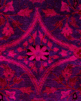 Fine Vibrance, One-of-a-Kind Hand-Knotted Area Rug  - Purple, 9' 1" x 12' 5"