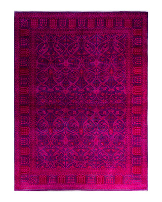 Fine Vibrance, One-of-a-Kind Hand-Knotted Area Rug - Purple, 9' 1" x 12' 5"