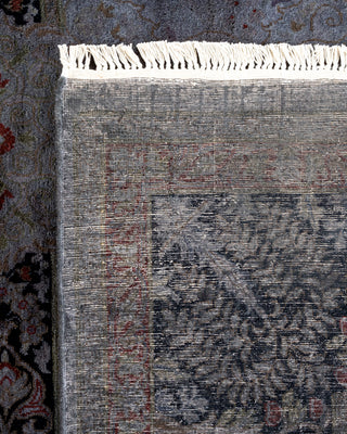 Contemporary Hand Knotted Overdyed Gray Area Rug 9' 2" x 12' 1"