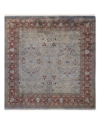 Modern Fine Vibrance Gray Area Rug 6' 2" x 6' 5"