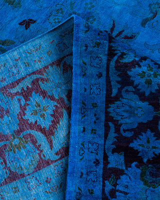 Fine Vibrance, One-of-a-Kind Hand-Knotted Area Rug  - Blue, 9' 2" x 12' 4"