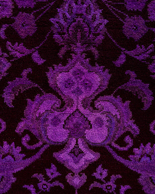 Fine Vibrance, One-of-a-Kind Hand-Knotted Area Rug  - Purple, 9' 1" x 12' 3"
