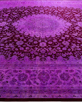 Fine Vibrance, One-of-a-Kind Hand-Knotted Area Rug  - Purple, 9' 1" x 12' 3"