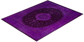 Fine Vibrance, One-of-a-Kind Hand-Knotted Area Rug  - Purple, 9' 1" x 12' 3"