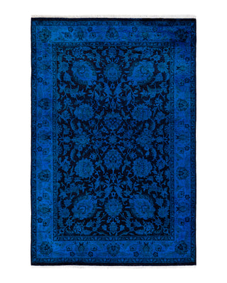 Contemporary Fine Vibrance Red Wool Area Rug 4' 2" x 6' 2"