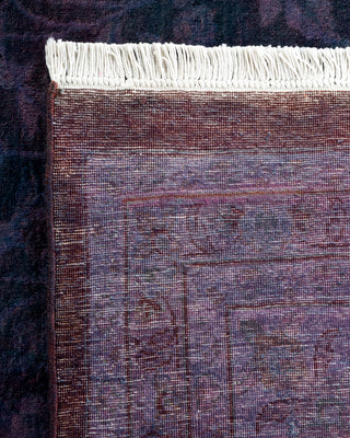 Contemporary Hand-Knotted Overdyed Purple Area Rug 9' 3" x 12' 5"