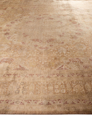 Contemporary Hand Knotted  Brown Area Rug 9' 1" x 12' 4"