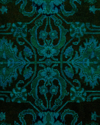 Contemporary Hand-Knotted Overdyed Black Area Rug 2' 8" x 4' 4"