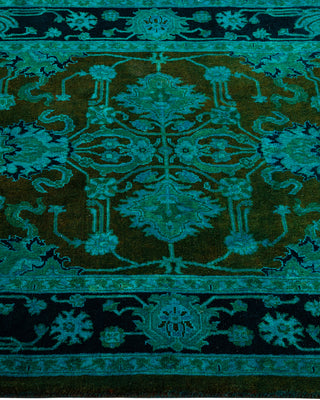 Contemporary Hand-Knotted Overdyed Black Area Rug 2' 8" x 4' 4"