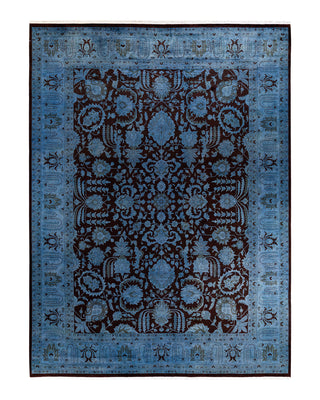 Modern Fine Vibrance Blue Area Rug 9' 2" x 12' 4"