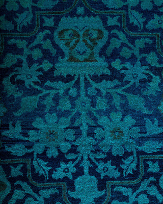 Fine Vibrance, One-of-a-Kind Hand-Knotted Area Rug - Blue, 9' 2" x 11' 10" - Solo Rugs