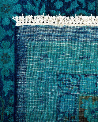 Fine Vibrance, One-of-a-Kind Hand-Knotted Area Rug - Blue, 9' 2" x 11' 10" - Solo Rugs