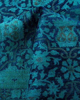 Fine Vibrance, One-of-a-Kind Hand-Knotted Area Rug - Blue, 9' 2" x 11' 10" - Solo Rugs