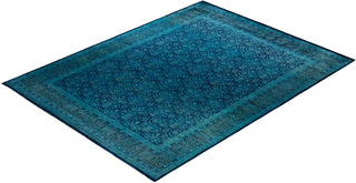 Fine Vibrance, One-of-a-Kind Hand-Knotted Area Rug - Blue, 9' 2" x 11' 10" - Solo Rugs