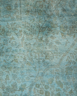 Contemporary Hand Knotted Overdyed Gray Area Rug 9' 1" x 12' 4"