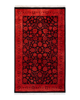 Modern Fine Vibrance Red Area Rug 3' 1" x 5' 1"