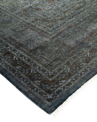 Fine Vibrance, One-of-a-Kind Hand-Knotted Area Rug - Gray, 9' 1" x 12' 1" - Solo Rugs