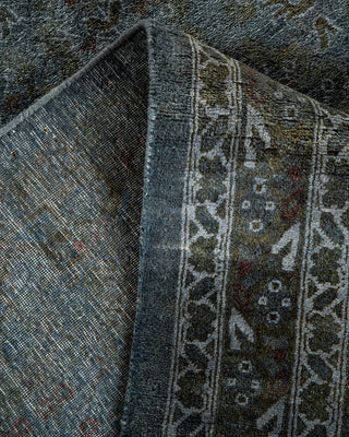 Fine Vibrance, One-of-a-Kind Hand-Knotted Area Rug - Gray, 9' 1" x 12' 1" - Solo Rugs