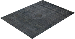 Fine Vibrance, One-of-a-Kind Hand-Knotted Area Rug - Gray, 9' 1" x 12' 1" - Solo Rugs
