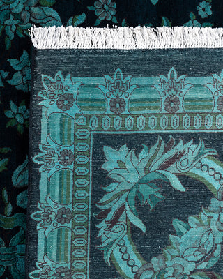 Fine Vibrance, One-of-a-Kind Hand-Knotted Area Rug  - Black, 9' 1" x 11' 10"