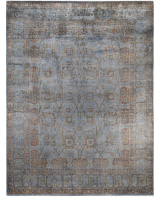 Contemporary Overdyed Wool Hand Knotted Gray Area Rug 9' 3" x 12' 0"