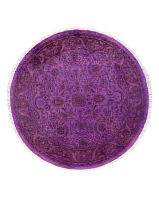 Modern Fine Vibrance Purple Area Rug 4' 3" x 4' 3"