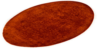 Contemporary Overdyed Wool Hand Knotted Rust Area Rug 3' 1" x 4' 7"