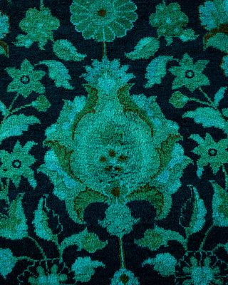 Contemporary Hand Knotted  Blue Area Rug 9' 3" x 12' 1"