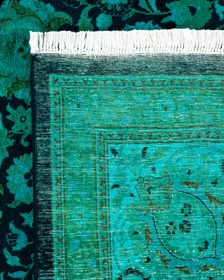 Contemporary Hand Knotted  Blue Area Rug 9' 3" x 12' 1"