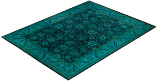 Contemporary Hand Knotted  Blue Area Rug 9' 3" x 12' 1"