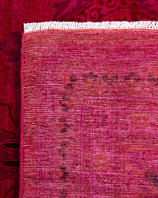 Contemporary Hand-Knotted Overdyed Pink Area Rug 10' 3" x 14' 0"