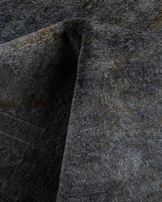 Contemporary Hand-Knotted Overdyed Gray Area Rug 3' 3" x 5' 1"