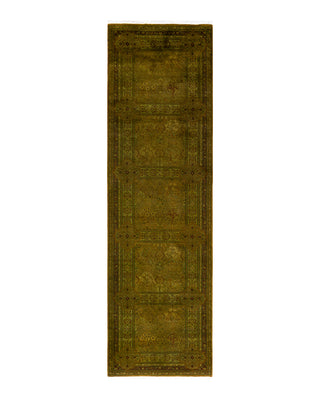 Contemporary Fine Vibrance Yellow Wool Area Rug 3' 1" x 10' 10"