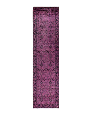 Contemporary Fine Vibrance Pink Wool Area Rug 3' 0" x 11' 10"