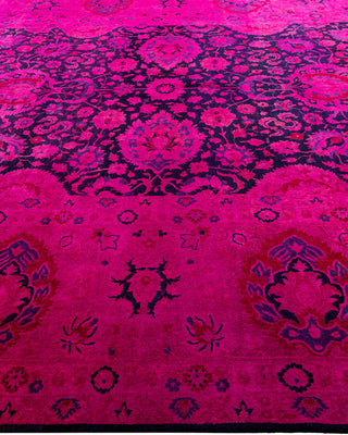 Fine Vibrance, One-of-a-Kind Hand-Knotted Area Rug  - Pink, 9' 1" x 11' 10"