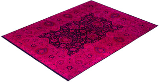 Fine Vibrance, One-of-a-Kind Hand-Knotted Area Rug  - Pink, 9' 1" x 11' 10"