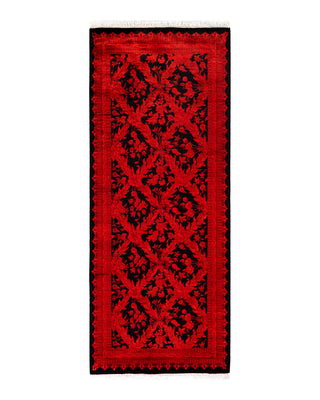Contemporary Fine Vibrance Black Wool Area Rug 2' 6" x 6' 4"