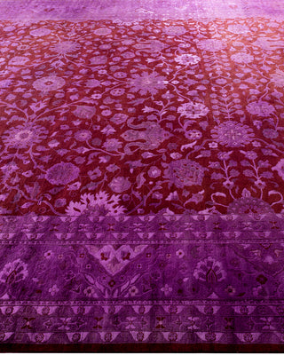 Fine Vibrance, One-of-a-Kind Hand-Knotted Area Rug  - Red, 9' 2" x 12' 5"