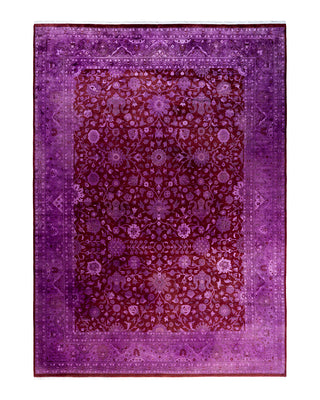 Fine Vibrance, One-of-a-Kind Hand-Knotted Area Rug  - Red, 9' 2" x 12' 5"