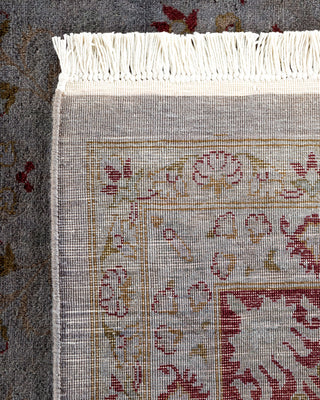 Contemporary Hand-Knotted Overdyed Gray Area Rug 9' 2" x 12' 5"