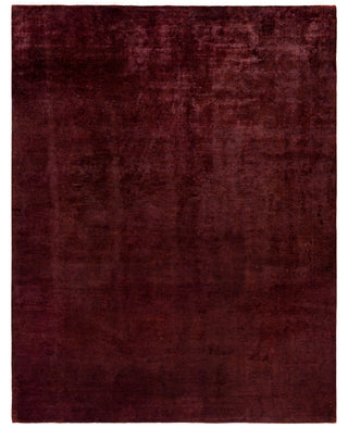 Contemporary Overdyed Wool Hand Knotted Red Area Rug 8' 0" x 10' 4"