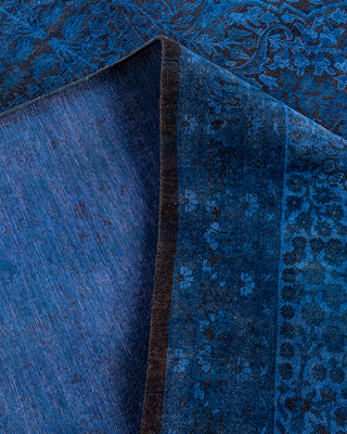 Fine Vibrance, One-of-a-Kind Hand-Knotted Area Rug  - Blue, 9' 1" x 11' 9"