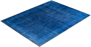 Fine Vibrance, One-of-a-Kind Hand-Knotted Area Rug  - Blue, 9' 1" x 11' 9"