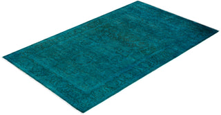 Fine Vibrance, One-of-a-Kind Hand-Knotted Area Rug  - Blue, 3' 1" x 5' 0"