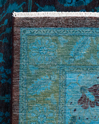 Fine Vibrance, One-of-a-Kind Hand-Knotted Area Rug  - Blue, 9' 0" x 11' 10"